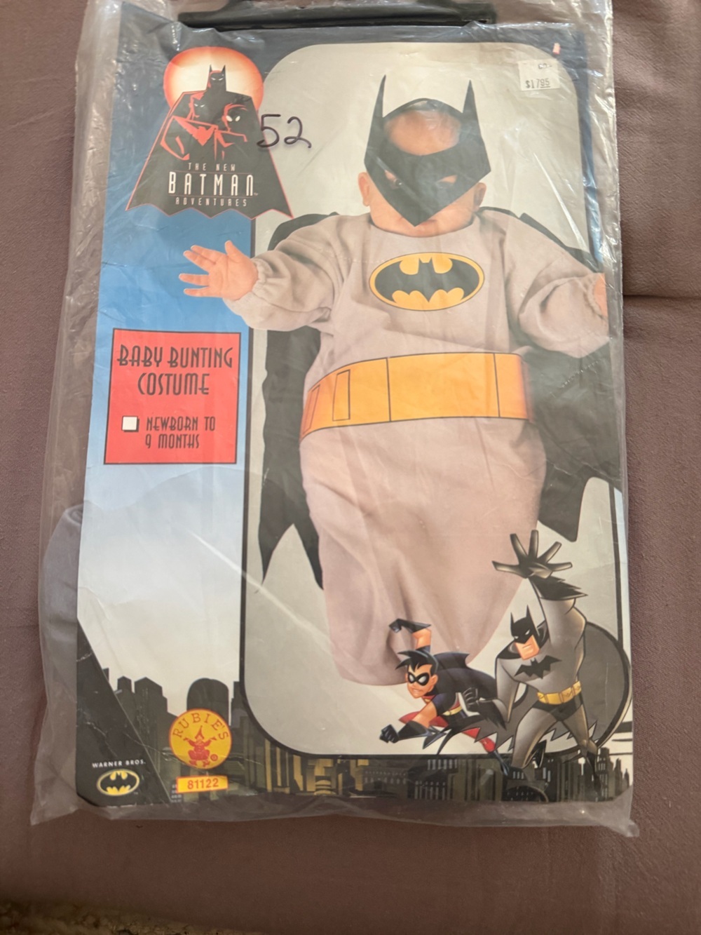 The New Batman Adventures Baby Bunting Costume - Vintage 90’s Newborn Halloween